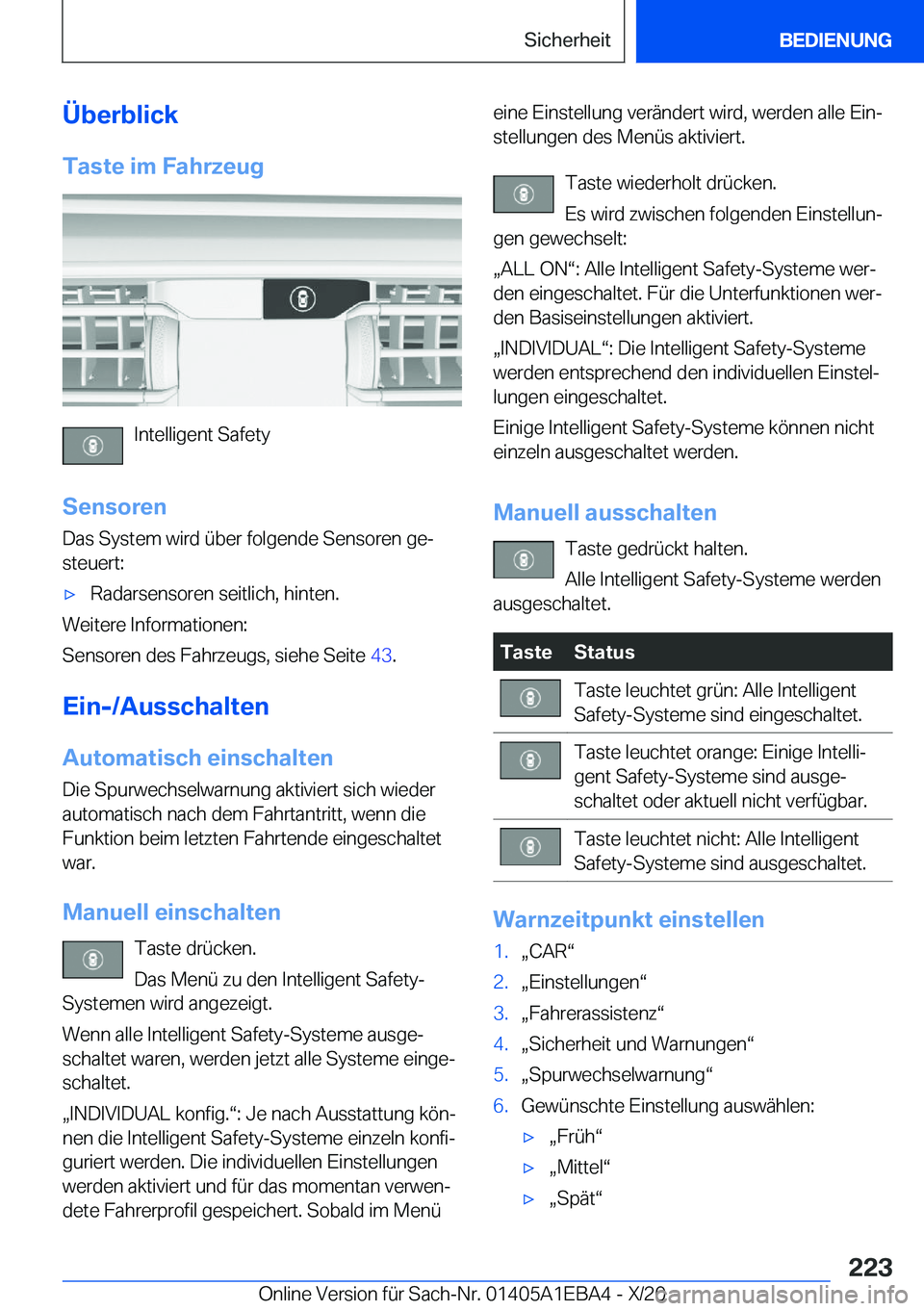 BMW 3 SERIES 2021  Betriebsanleitungen (in German) �