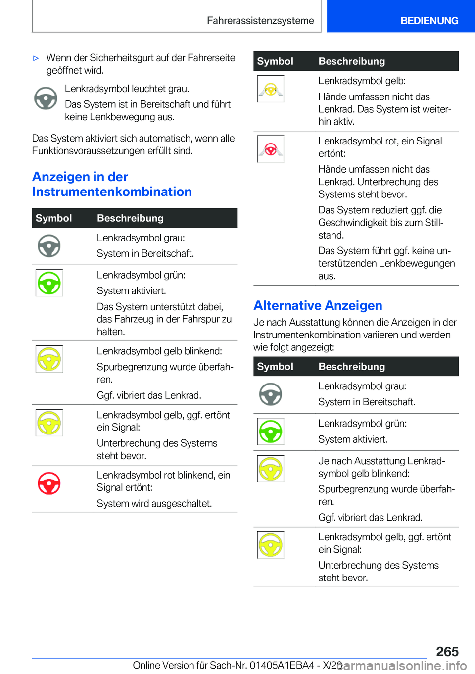 BMW 3 SERIES 2021  Betriebsanleitungen (in German) x�W�e�n�n��d�e�r��S�i�c�h�e�r�h�e�i�t�s�g�u�r�t��a�u�f��d�e�r��F�a�h�r�e�r�s�e�i�t�e�g�e�