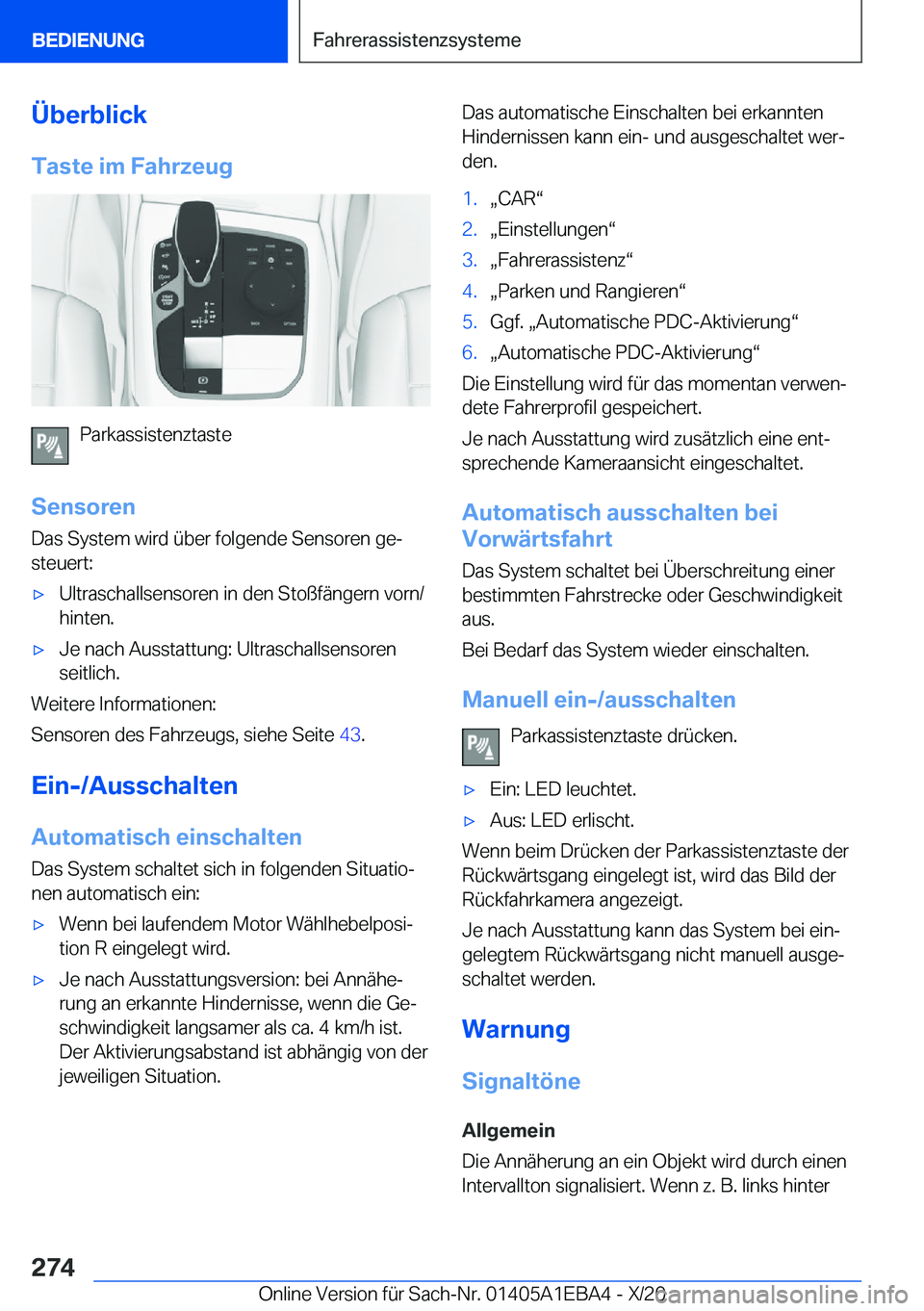 BMW 3 SERIES 2021  Betriebsanleitungen (in German) �