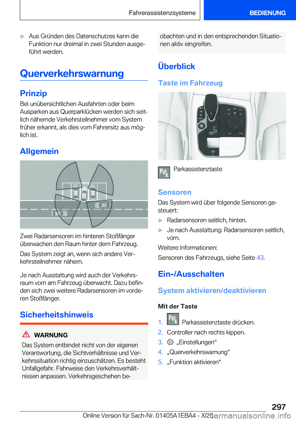BMW 3 SERIES 2021  Betriebsanleitungen (in German) x�A�u�s��G�r�