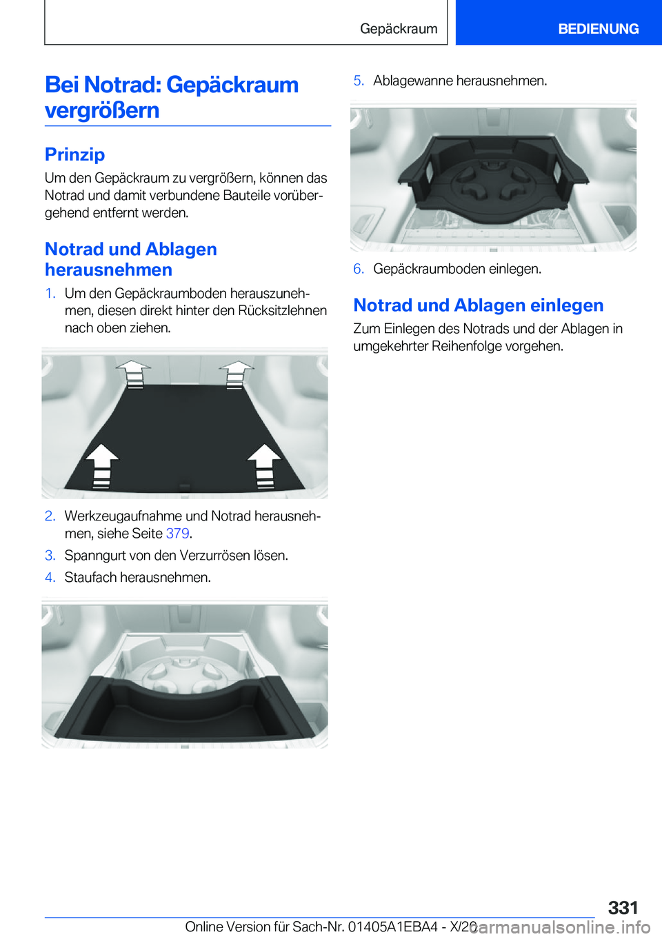 BMW 3 SERIES 2021  Betriebsanleitungen (in German) �B�e�i��N�o�t�r�a�d�:��G�e�p�