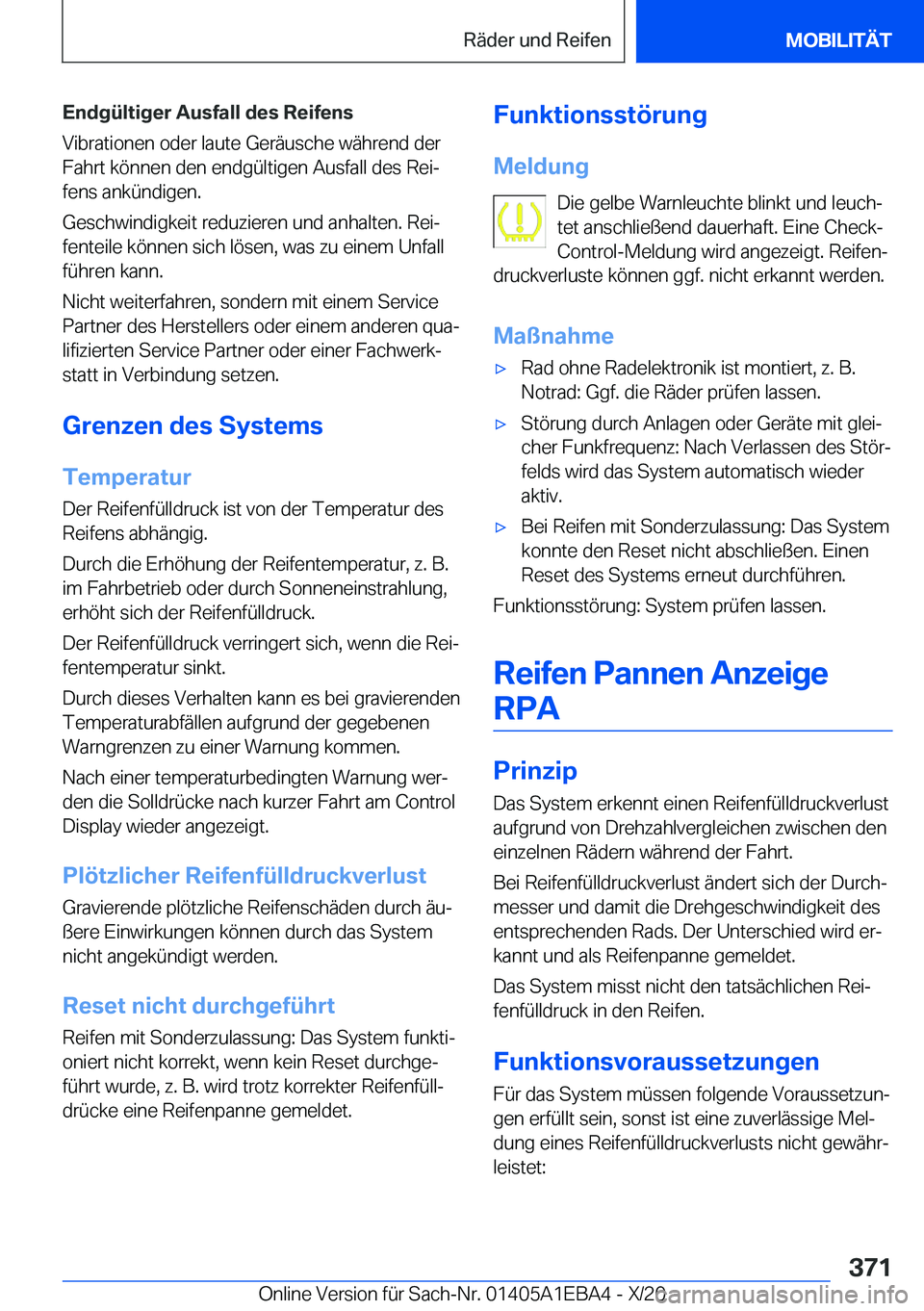 BMW 3 SERIES 2021  Betriebsanleitungen (in German) �E�n�d�g�