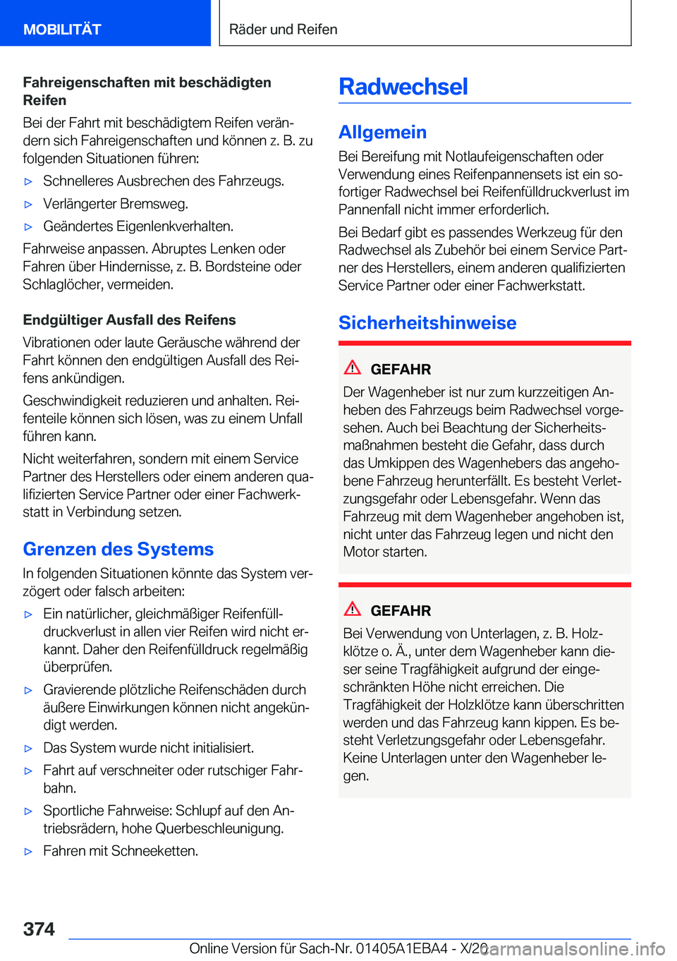 BMW 3 SERIES 2021  Betriebsanleitungen (in German) �F�a�h�r�e�i�g�e�n�s�c�h�a�f�t�e�n��m�i�t��b�e�s�c�h�