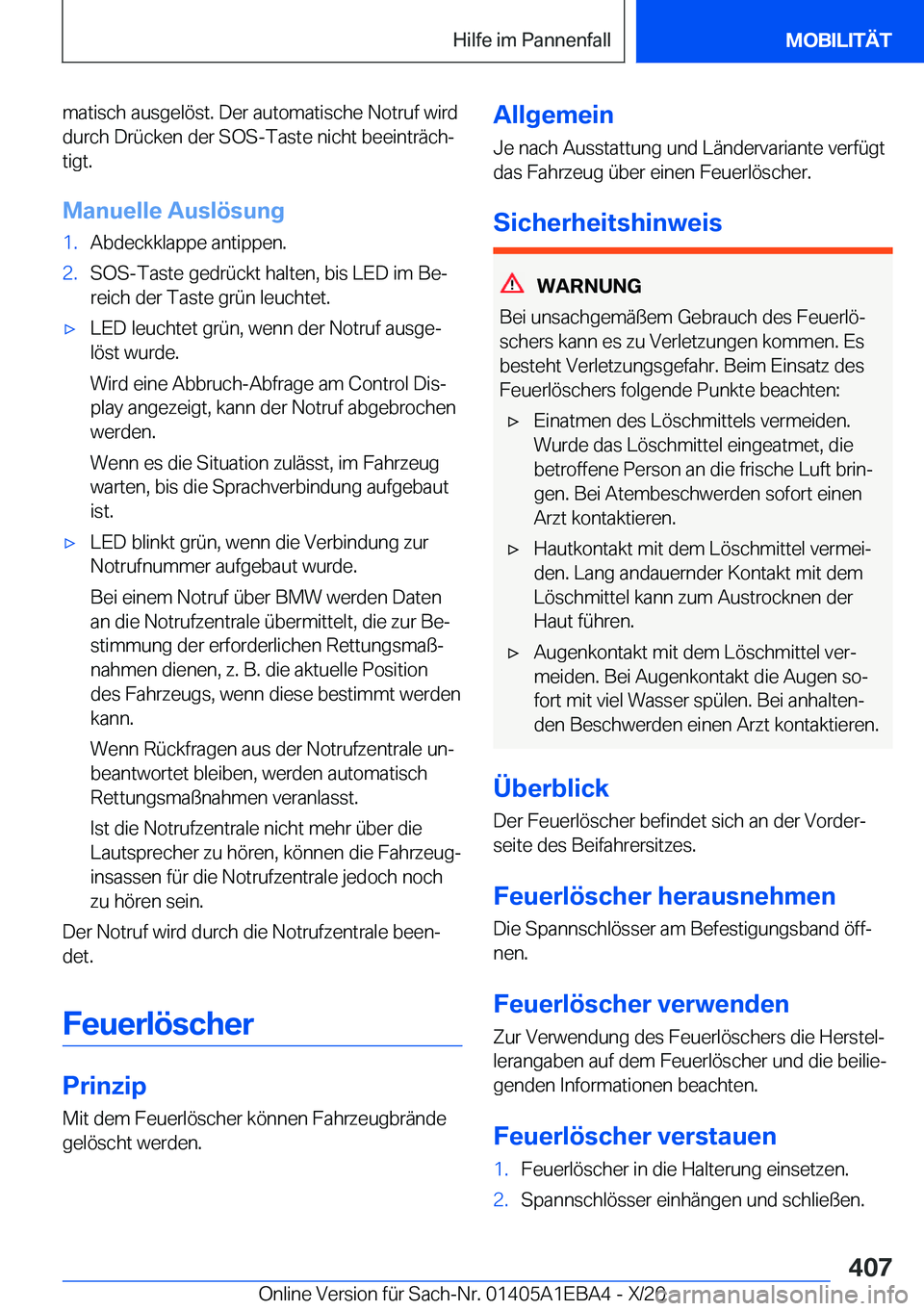BMW 3 SERIES 2021  Betriebsanleitungen (in German) �m�a�t�i�s�c�h��a�u�s�g�e�l�