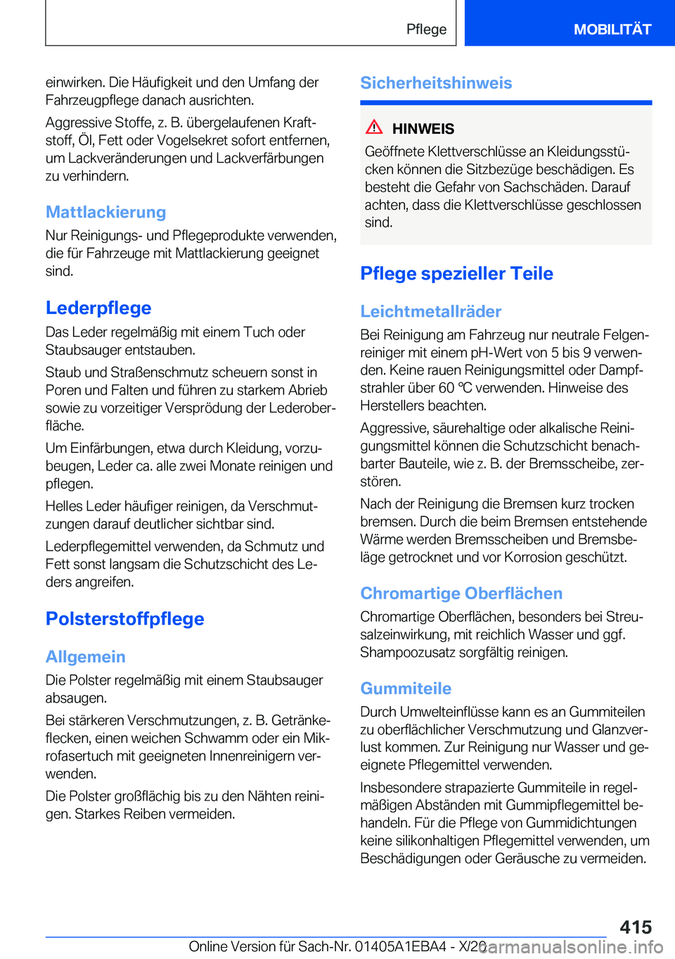 BMW 3 SERIES 2021  Betriebsanleitungen (in German) �e�i�n�w�i�r�k�e�n�.��D�i�e��H�