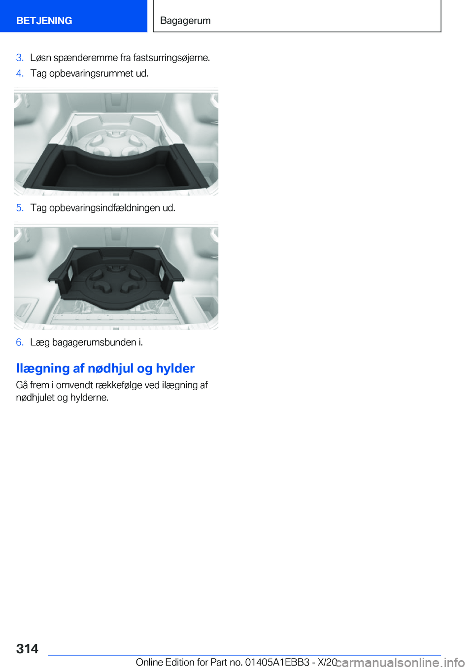 BMW 3 SERIES 2021  InstruktionsbØger (in Danish) �3�.�L�