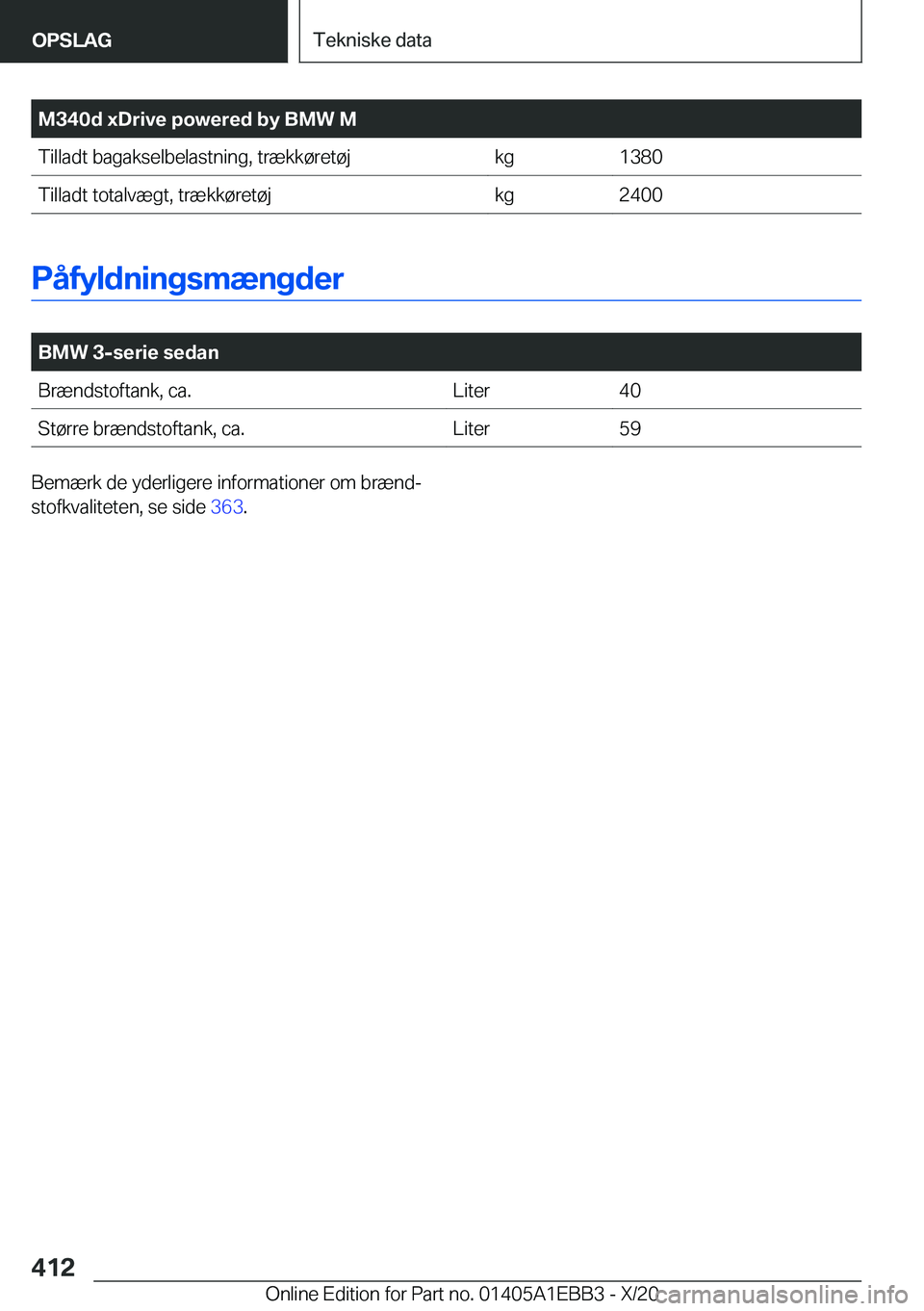 BMW 3 SERIES 2021  InstruktionsbØger (in Danish) �M�3�4�0�d��x�D�r�i�v�e��p�o�w�e�r�e�d��b�y��B�M�W��M�T�i�l�l�a�d�t��b�a�g�a�k�s�e�l�b�e�l�a�s�t�n�i�n�g�,��t�r�æ�k�k�