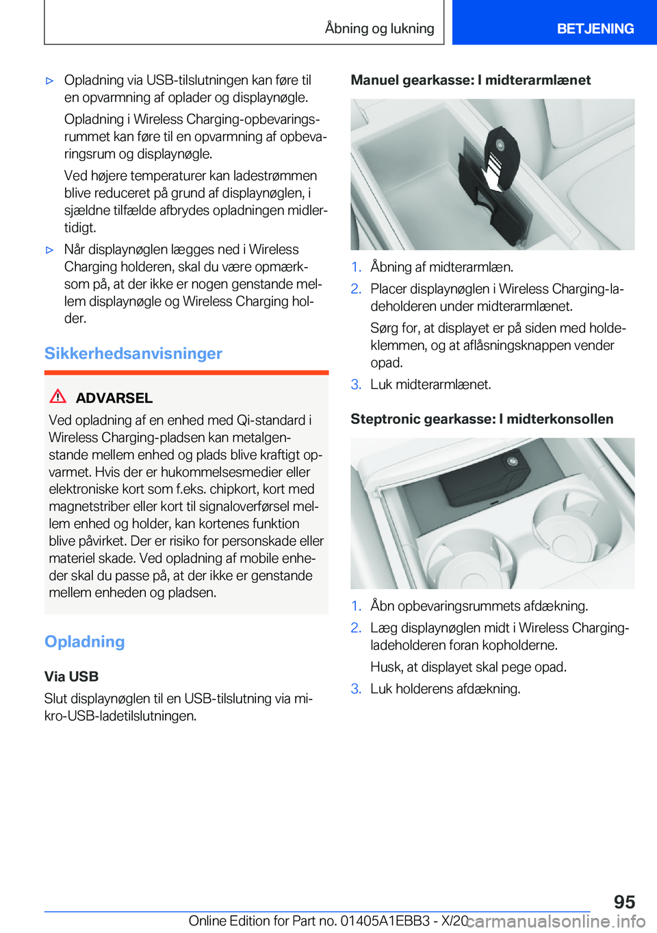 BMW 3 SERIES 2021  InstruktionsbØger (in Danish) 'x�O�p�l�a�d�n�i�n�g��v�i�a��U�S�B�-�t�i�l�s�l�u�t�n�i�n�g�e�n��k�a�n��f�