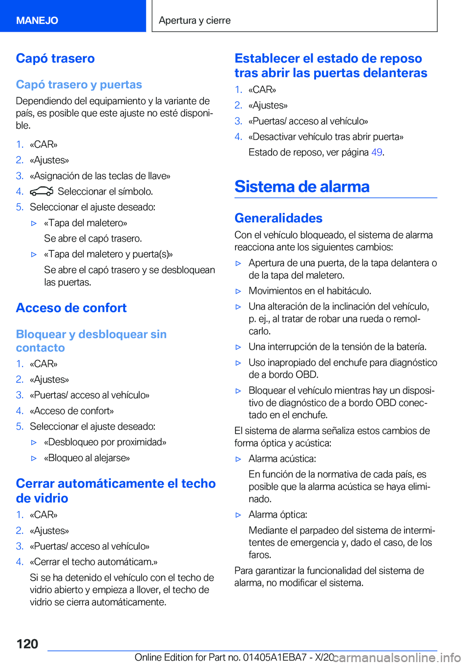 BMW 3 SERIES 2021  Manuales de Empleo (in Spanish) �C�a�p�