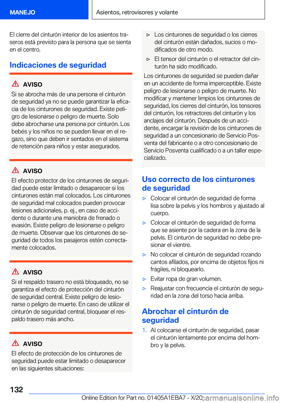 BMW 3 SERIES 2021  Manuales de Empleo (in Spanish) �E�l��c�i�e�r�r�e��d�e�l��c�i�n�t�u�r�