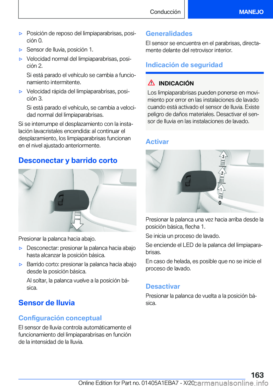 BMW 3 SERIES 2021  Manuales de Empleo (in Spanish) x�P�o�s�i�c�i�
