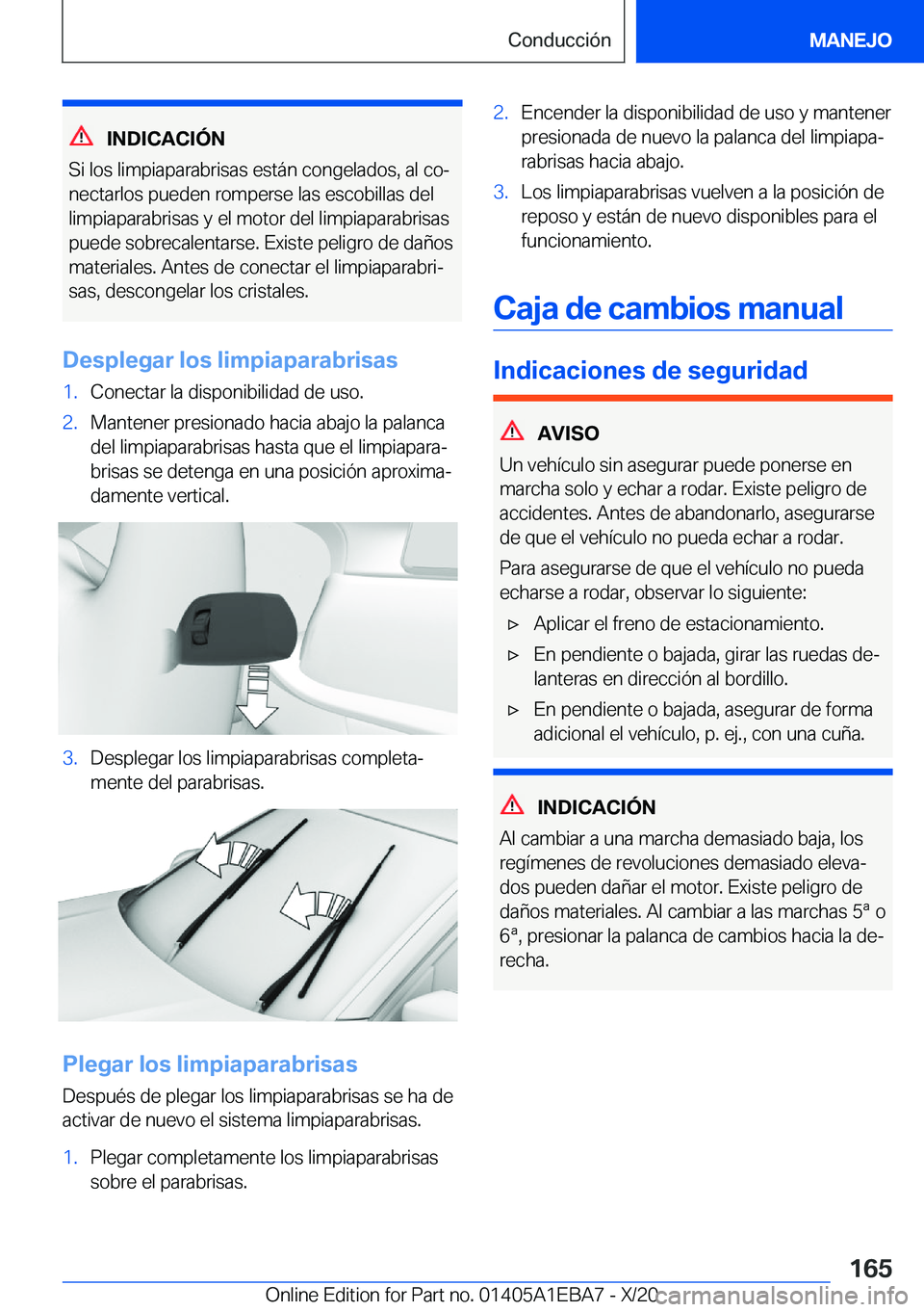 BMW 3 SERIES 2021  Manuales de Empleo (in Spanish) �I�N�D�I�C�A�C�I�