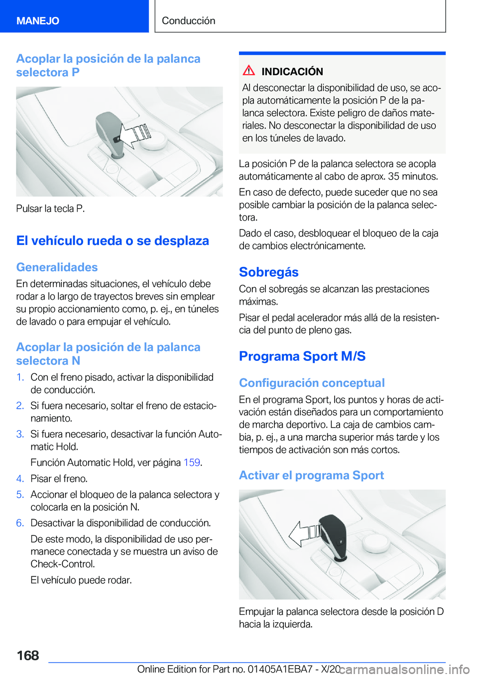 BMW 3 SERIES 2021  Manuales de Empleo (in Spanish) �A�c�o�p�l�a�r��l�a��p�o�s�i�c�i�