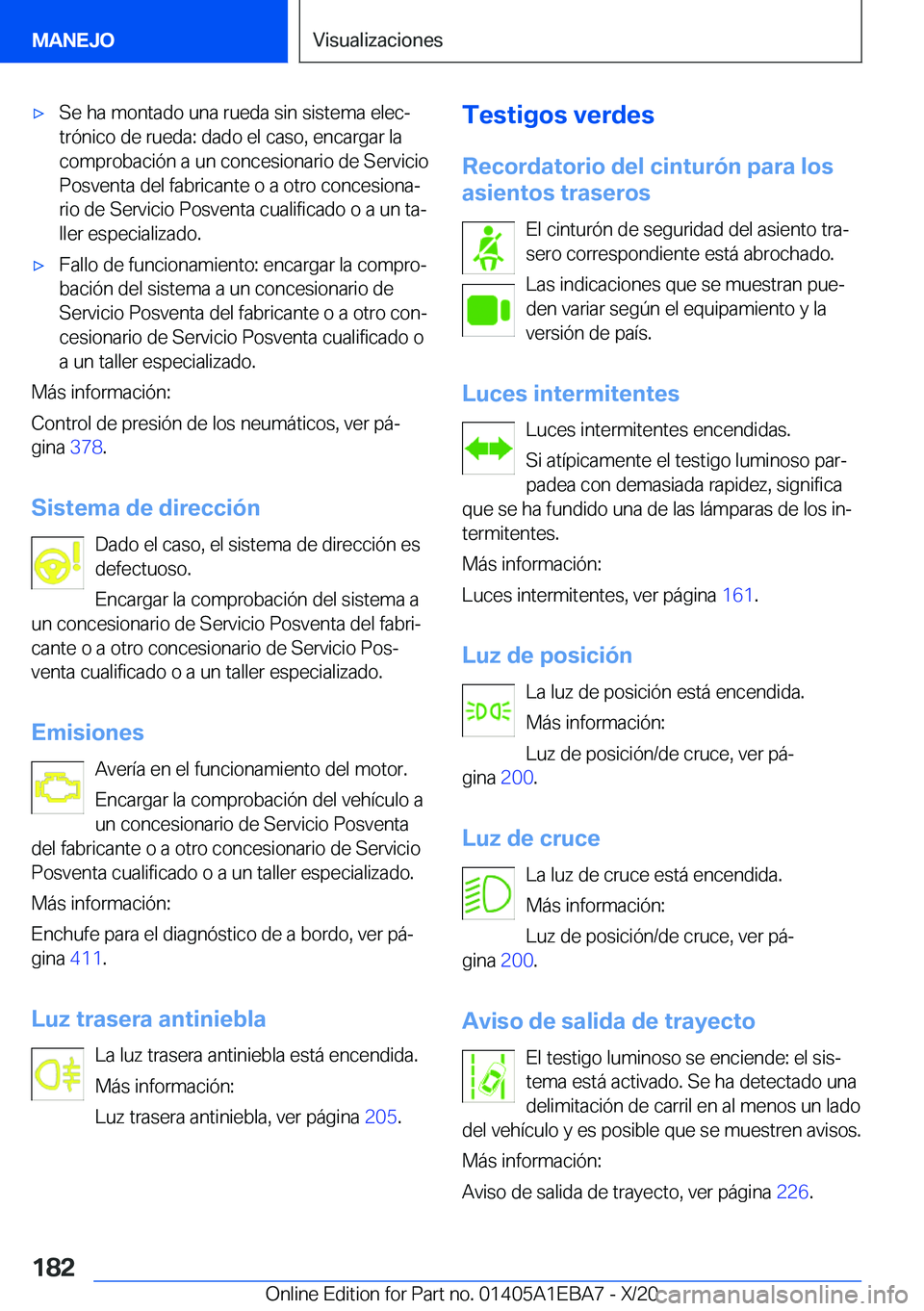 BMW 3 SERIES 2021  Manuales de Empleo (in Spanish) x�S�e��h�a��m�o�n�t�a�d�o��u�n�a��r�u�e�d�a��s�i�n��s�i�s�t�e�m�a��e�l�e�cª�t�r�
