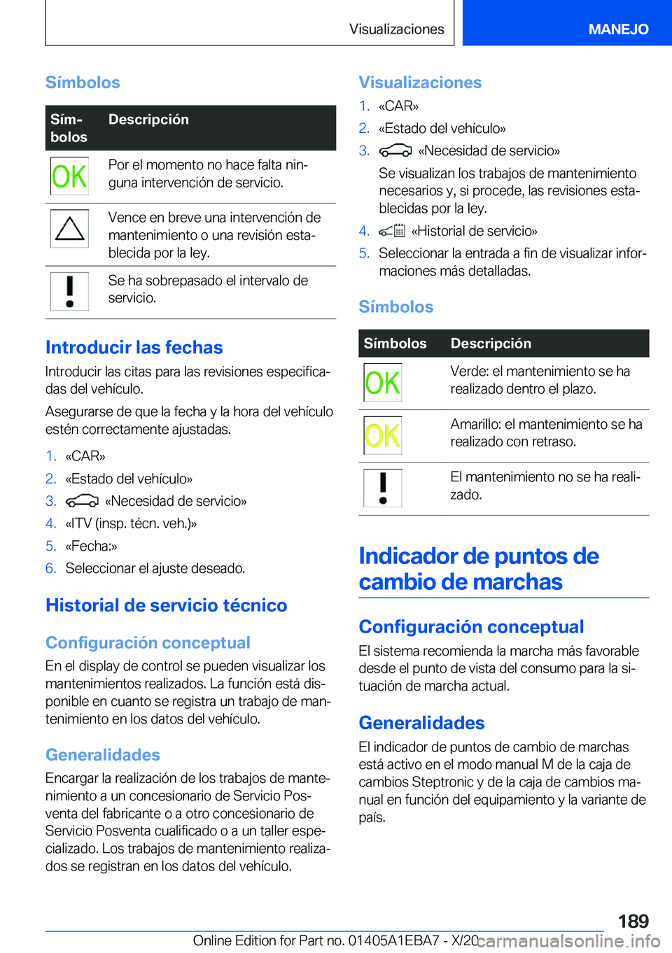 BMW 3 SERIES 2021  Manuales de Empleo (in Spanish) �S�