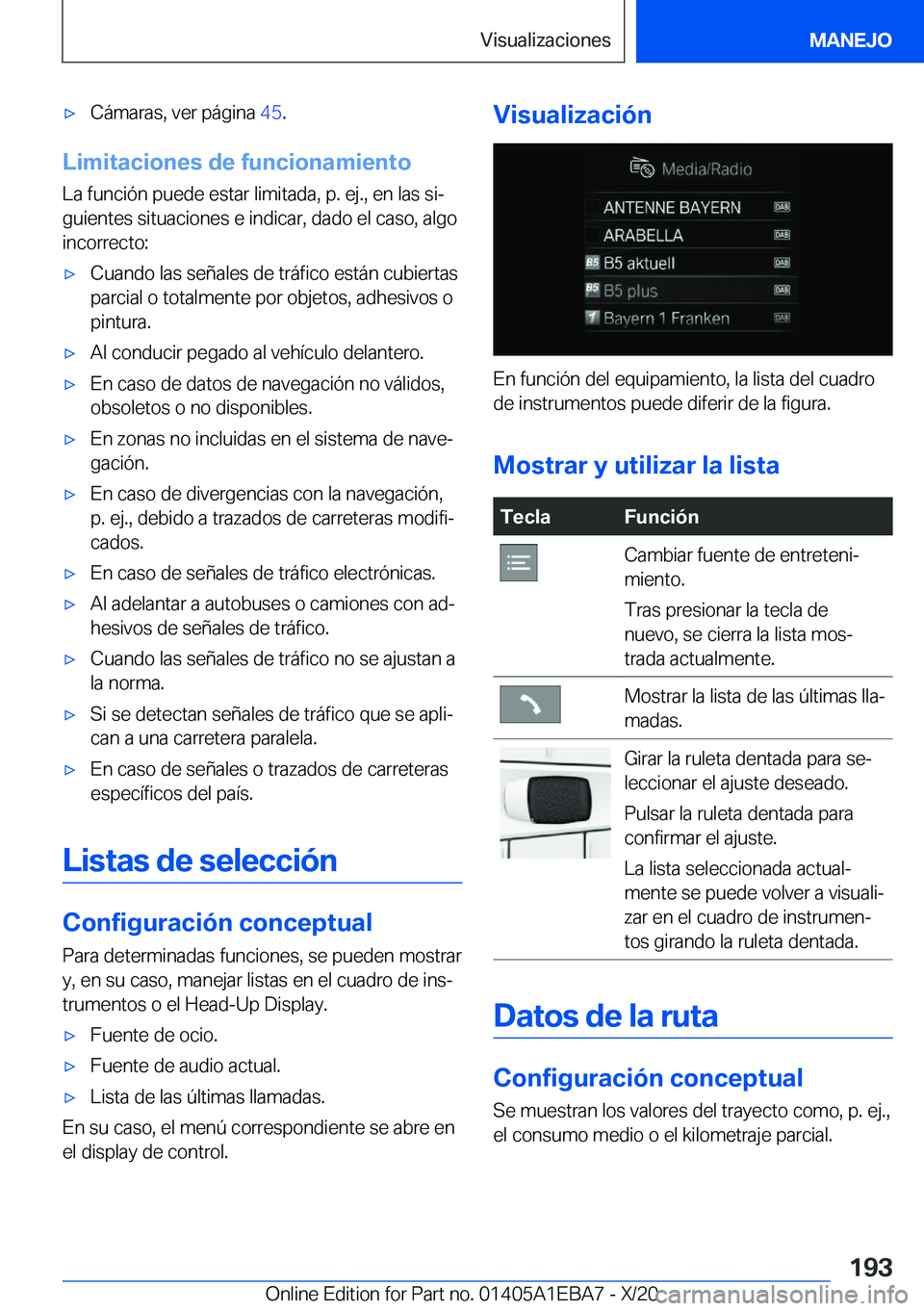 BMW 3 SERIES 2021  Manuales de Empleo (in Spanish) x�C�