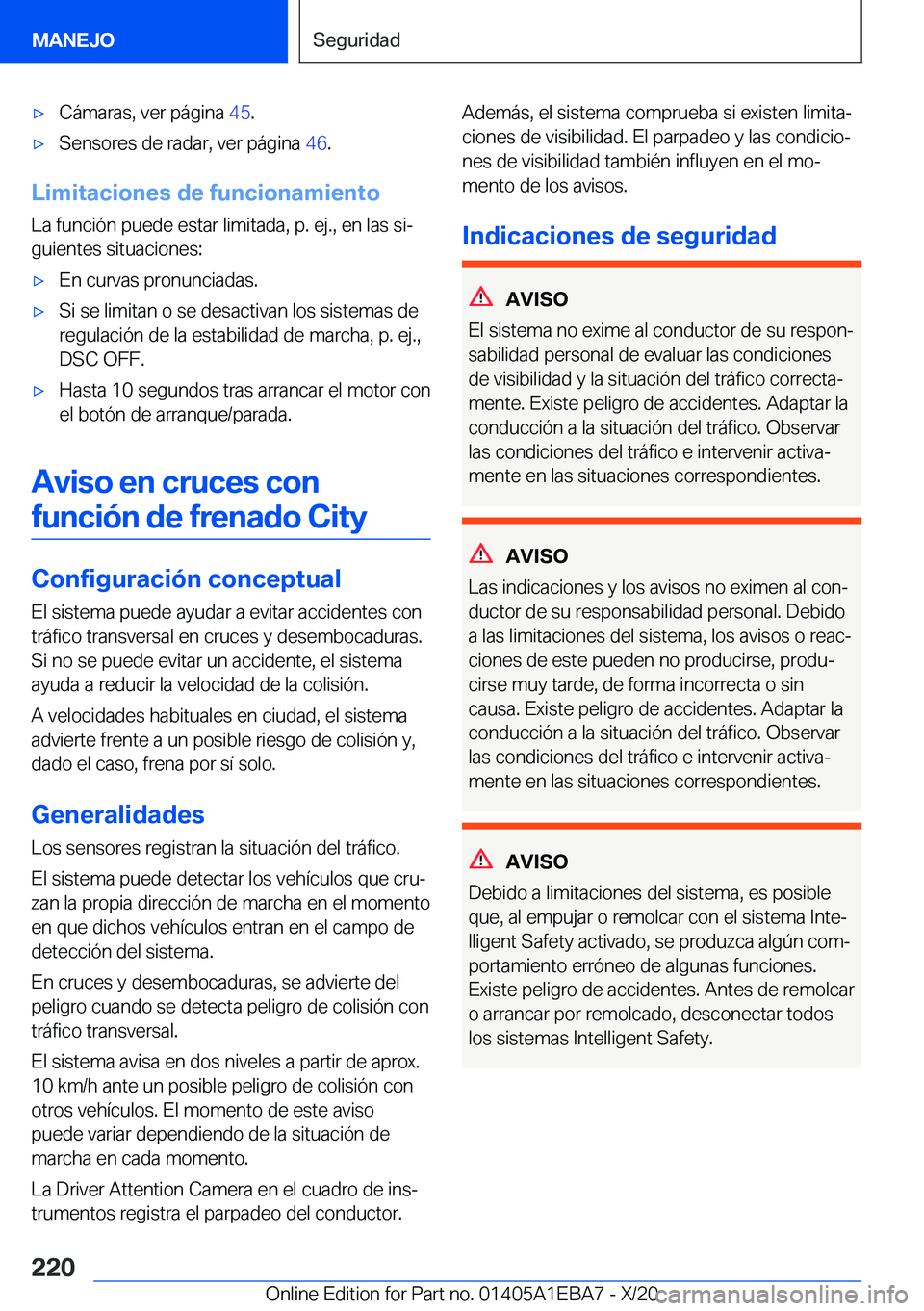BMW 3 SERIES 2021  Manuales de Empleo (in Spanish) x�C�