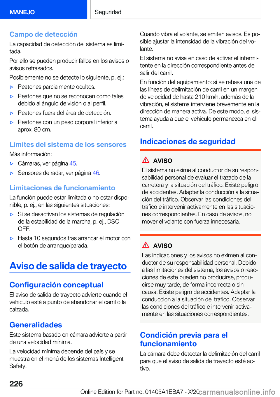 BMW 3 SERIES 2021  Manuales de Empleo (in Spanish) �C�a�m�p�o��d�e��d�e�t�e�c�c�i�