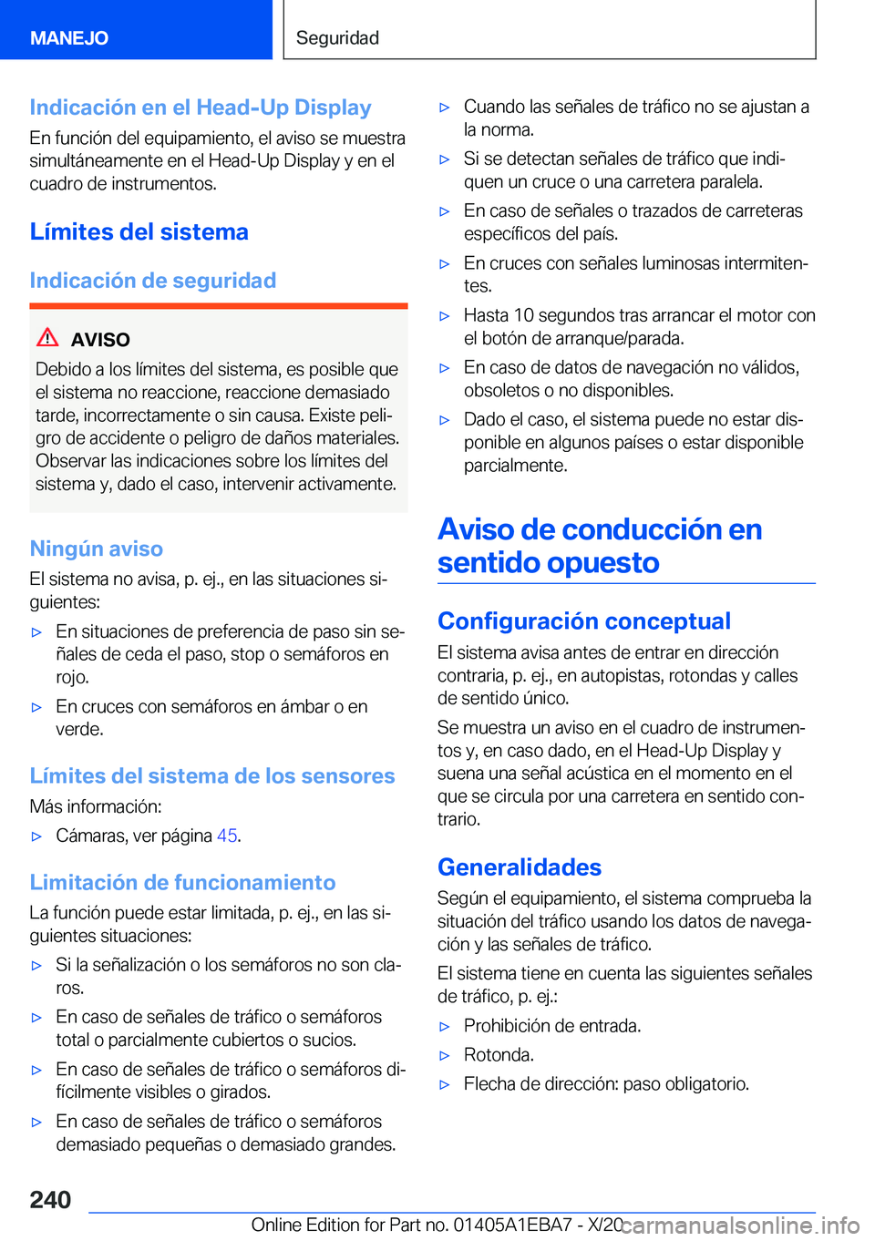 BMW 3 SERIES 2021  Manuales de Empleo (in Spanish) �I�n�d�i�c�a�c�i�