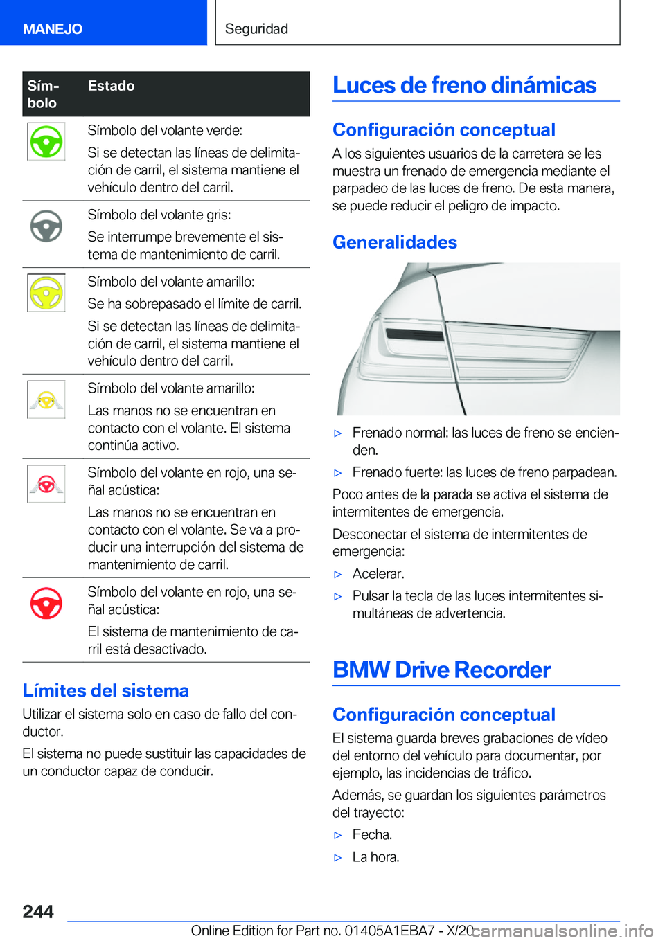 BMW 3 SERIES 2021  Manuales de Empleo (in Spanish) �S�