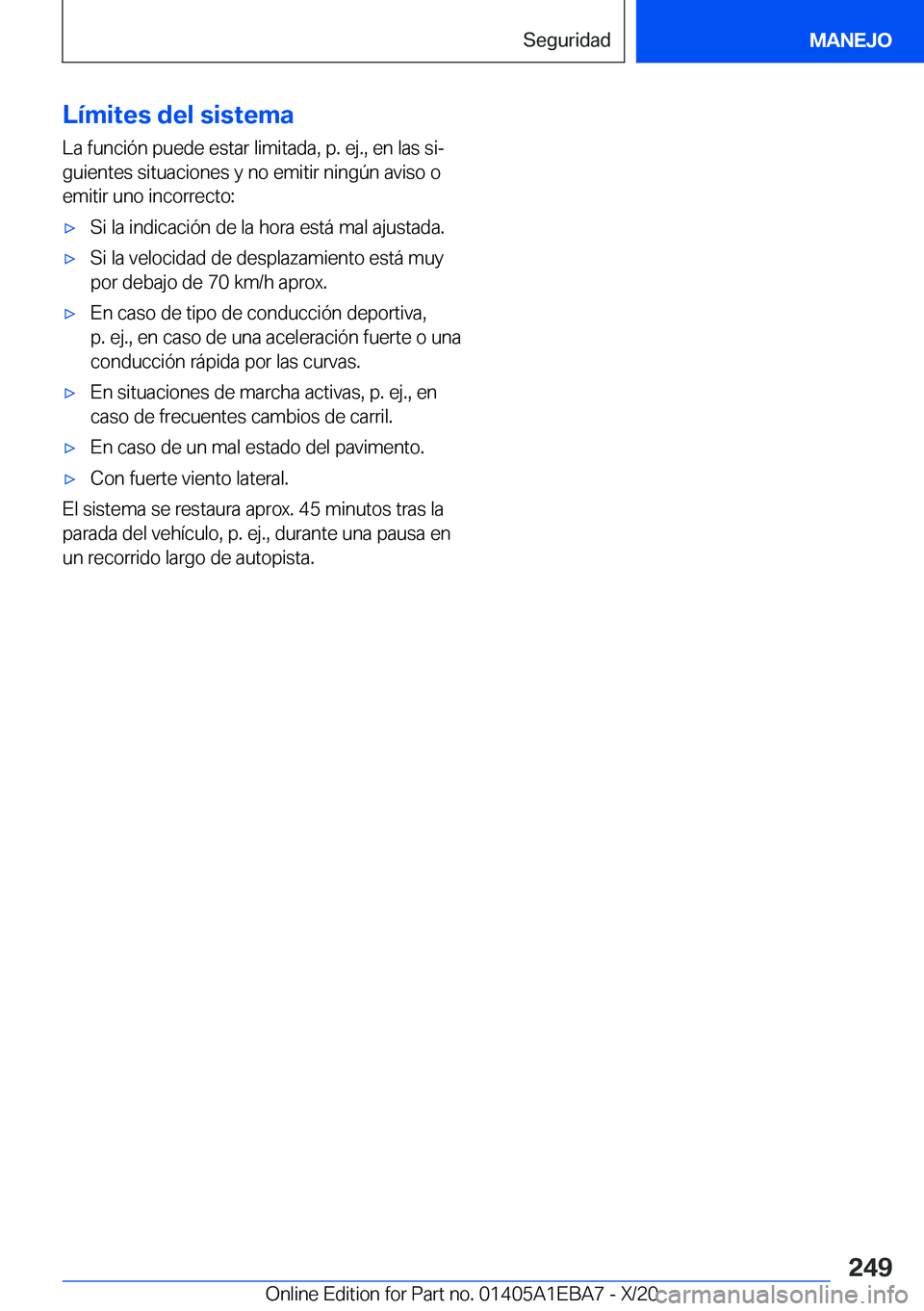 BMW 3 SERIES 2021  Manuales de Empleo (in Spanish) �L�