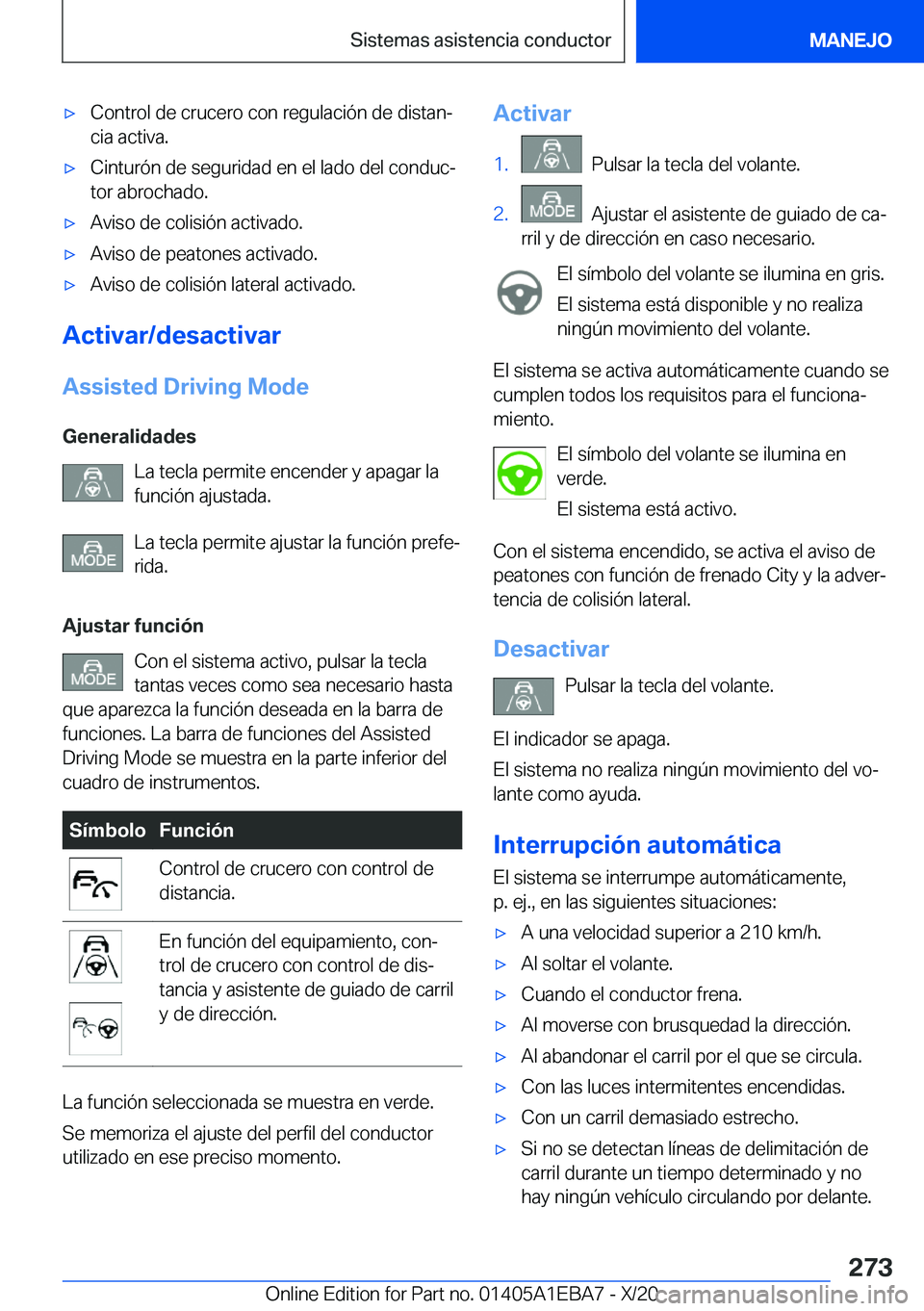 BMW 3 SERIES 2021  Manuales de Empleo (in Spanish) x�C�o�n�t�r�o�l��d�e��c�r�u�c�e�r�o��c�o�n��r�e�g�u�l�a�c�i�