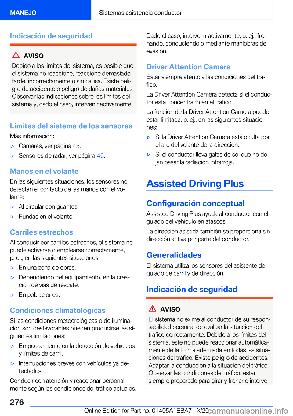 BMW 3 SERIES 2021  Manuales de Empleo (in Spanish) �I�n�d�i�c�a�c�i�