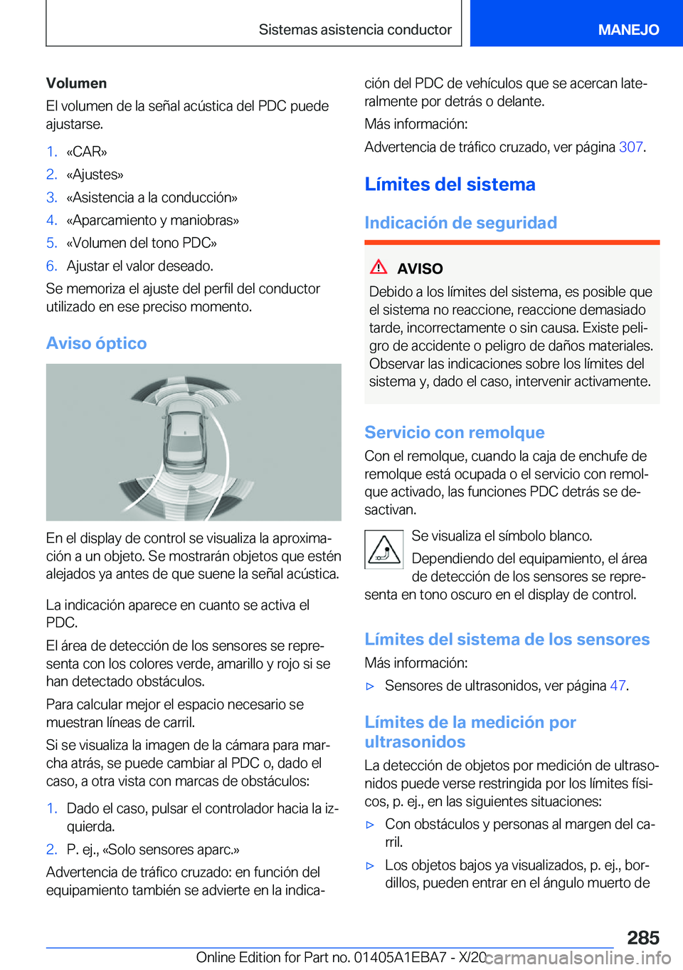 BMW 3 SERIES 2021  Manuales de Empleo (in Spanish) �V�o�l�u�m�e�n
�E�l��v�o�l�u�m�e�n��d�e��l�a��s�e�