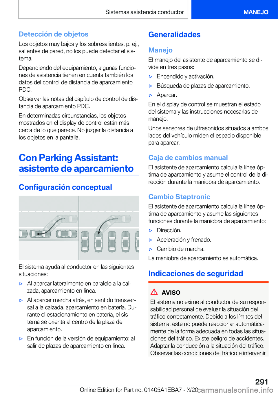 BMW 3 SERIES 2021  Manuales de Empleo (in Spanish) �D�e�t�e�c�c�i�