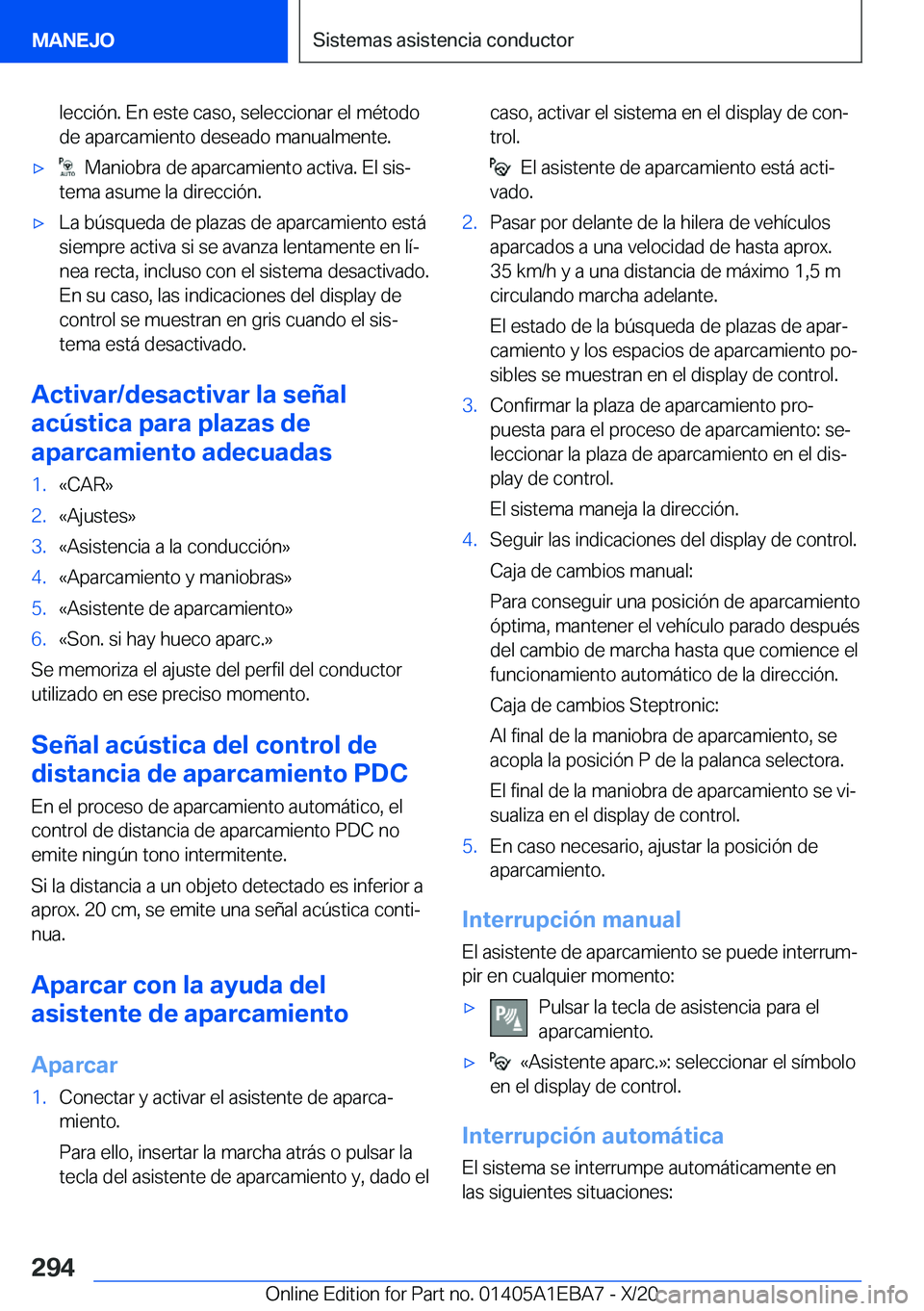 BMW 3 SERIES 2021  Manuales de Empleo (in Spanish) �l�e�c�c�i�