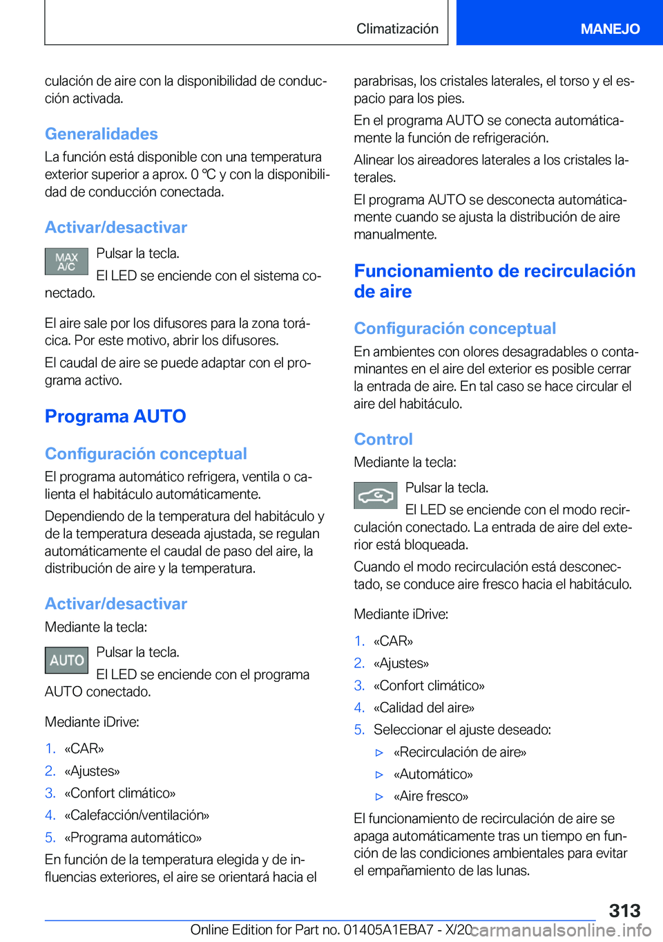 BMW 3 SERIES 2021  Manuales de Empleo (in Spanish) �c�u�l�a�c�i�