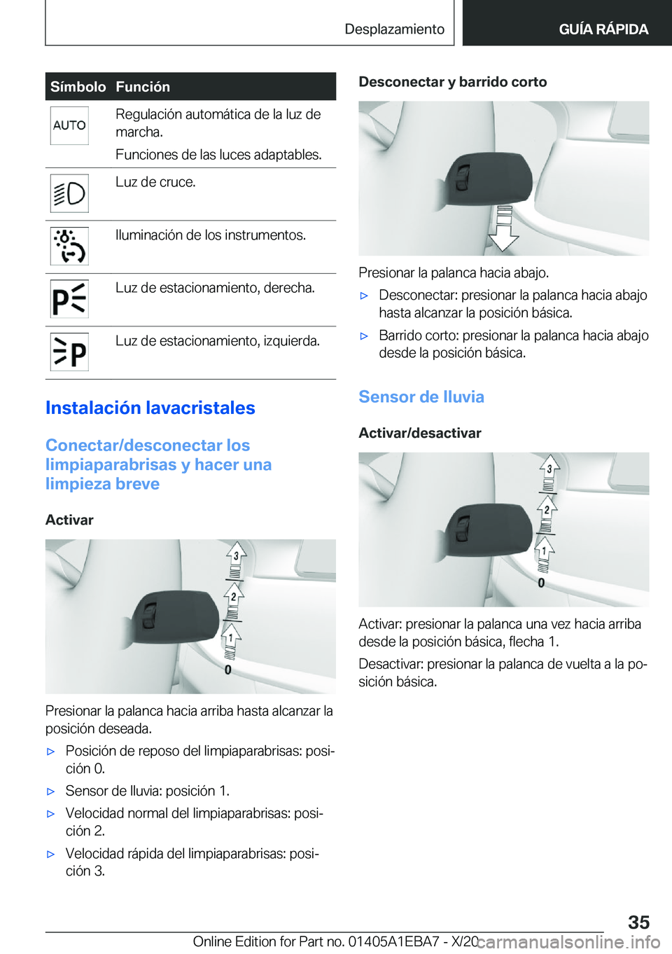 BMW 3 SERIES 2021  Manuales de Empleo (in Spanish) �S�