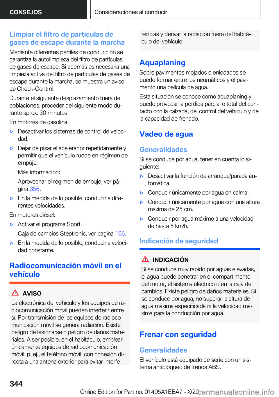 BMW 3 SERIES 2021  Manuales de Empleo (in Spanish) �L�i�m�p�i�a�r��e�l��f�i�l�t�r�o��d�e��p�a�r�t�