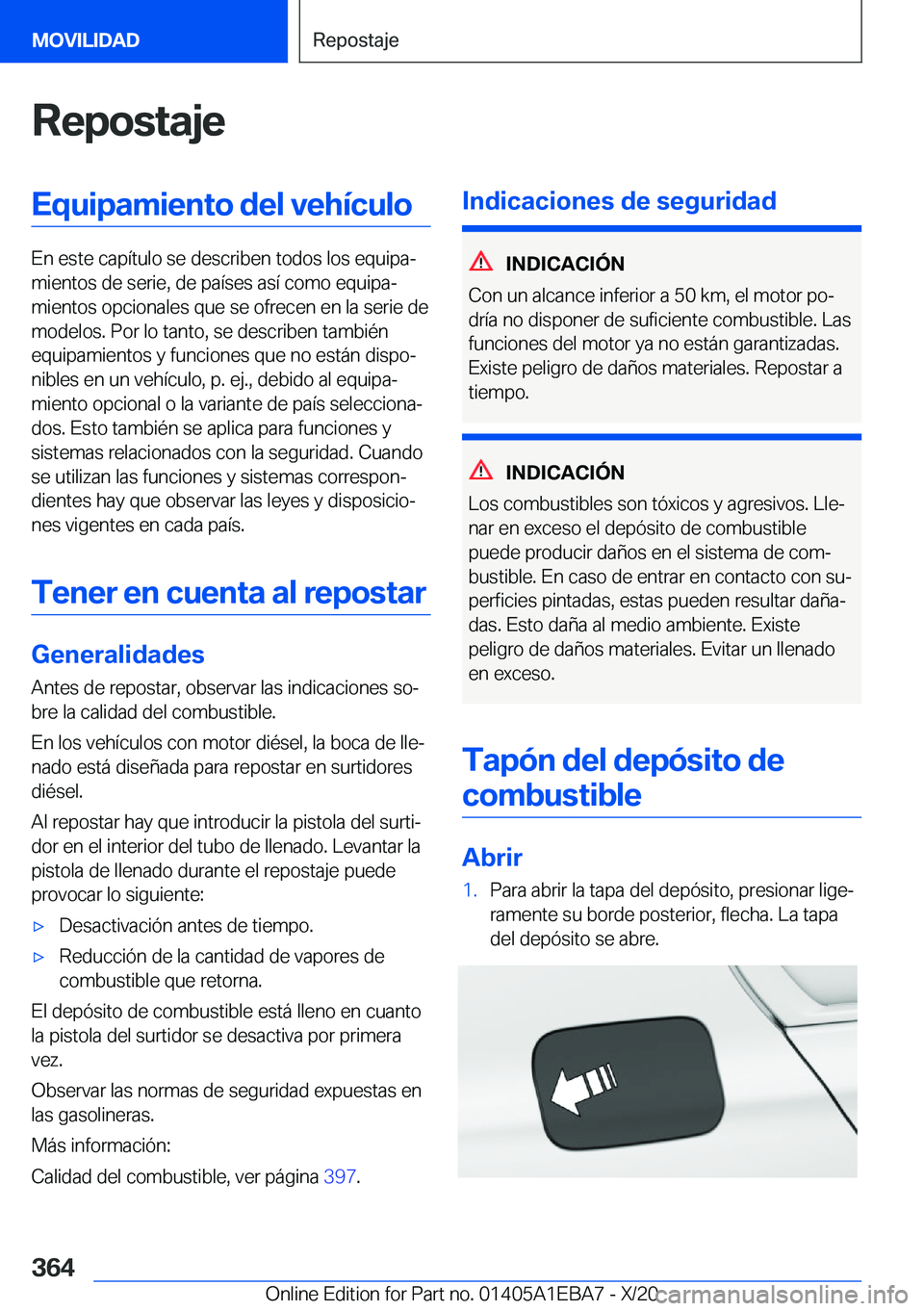 BMW 3 SERIES 2021  Manuales de Empleo (in Spanish) �R�e�p�o�s�t�a�j�e�E�q�u�i�p�a�m�i�e�n�t�o��d�e�l��v�e�h�