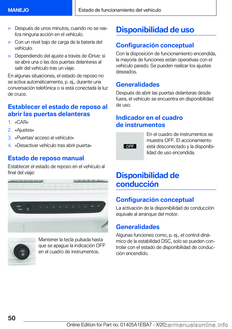 BMW 3 SERIES 2021  Manuales de Empleo (in Spanish) x�D�e�s�p�u�