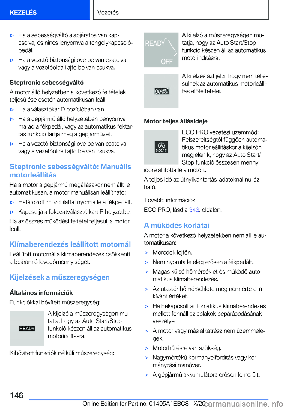 BMW 3 SERIES 2021  Kezelési útmutató (in Hungarian) 'x�H�a��a��s�e�b�e�s�s�