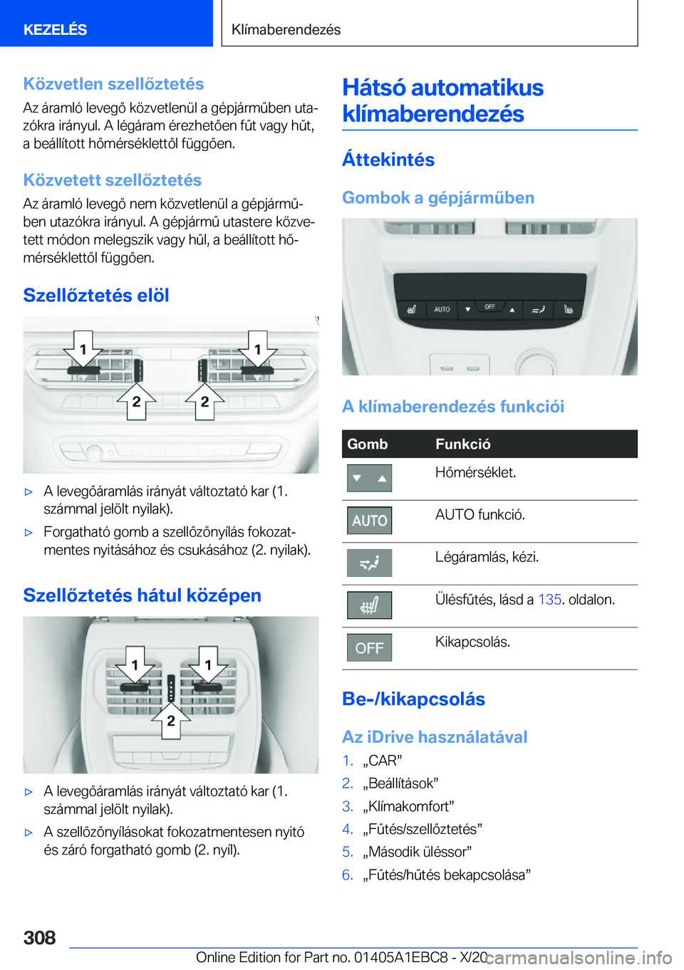 BMW 3 SERIES 2021  Kezelési útmutató (in Hungarian) �K�