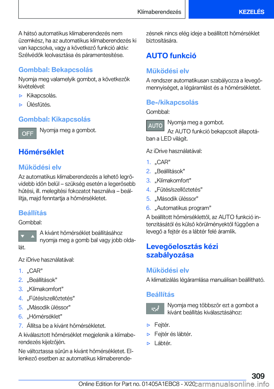 BMW 3 SERIES 2021  Kezelési útmutató (in Hungarian) �A��h�