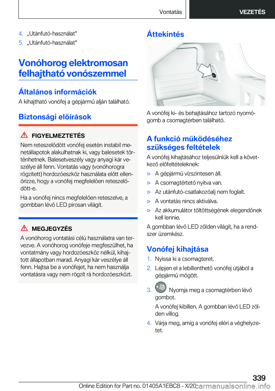 BMW 3 SERIES 2021  Kezelési útmutató (in Hungarian) �4�.x�U�t�