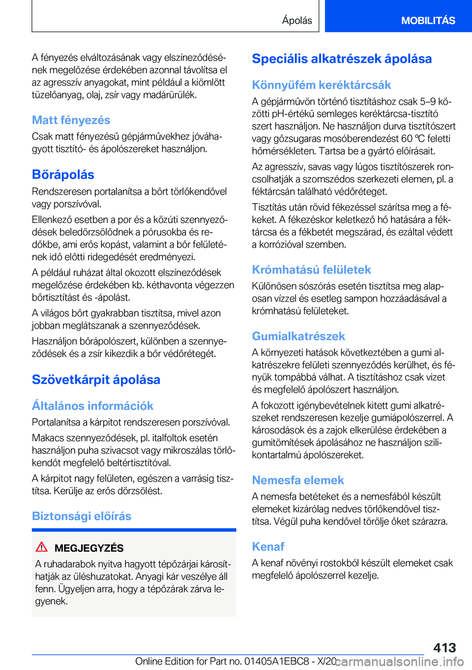 BMW 3 SERIES 2021  Kezelési útmutató (in Hungarian) �A��f�