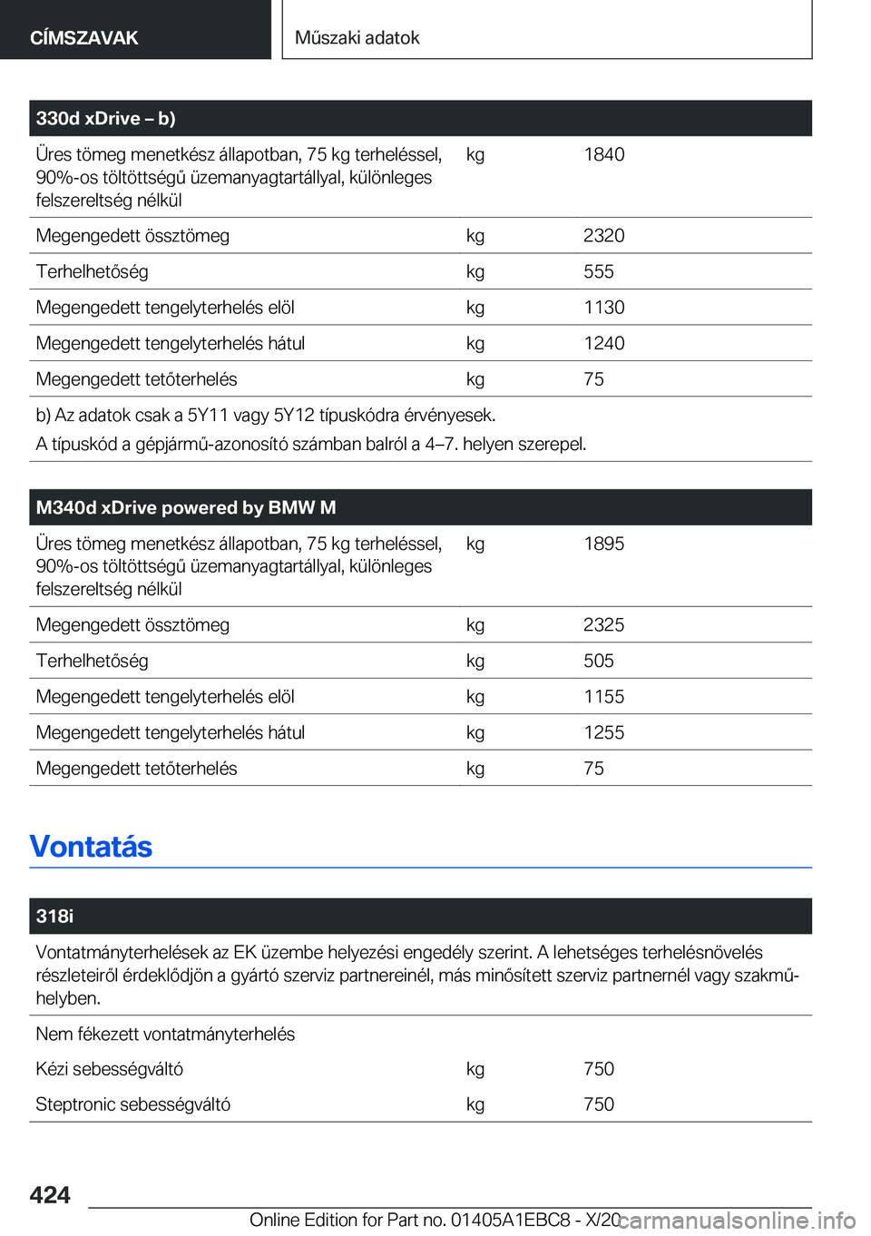 BMW 3 SERIES 2021  Kezelési útmutató (in Hungarian) �3�3�0�d��x�D�r�i�v�e�m��b�)�