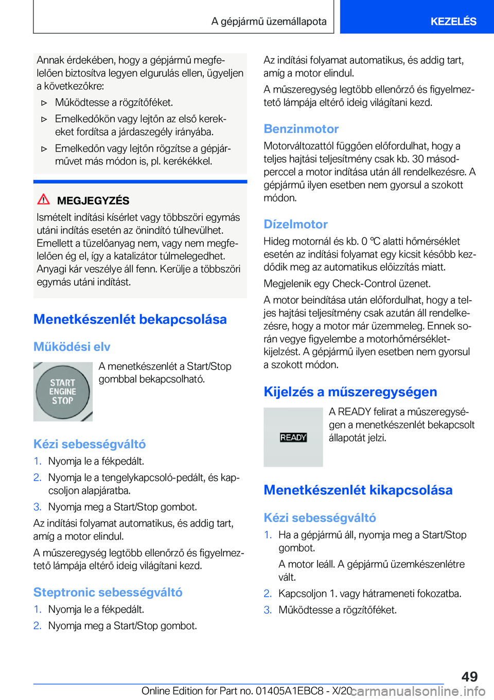BMW 3 SERIES 2021  Kezelési útmutató (in Hungarian) �A�n�n�a�k��