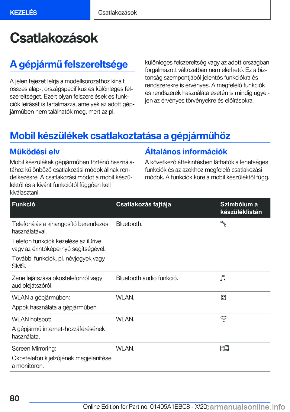 BMW 3 SERIES 2021  Kezelési útmutató (in Hungarian) �C�s�a�t�l�a�k�o�z�