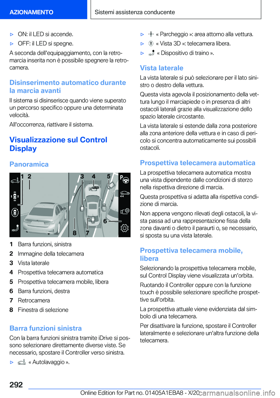 BMW 3 SERIES 2021  Libretti Di Uso E manutenzione (in Italian) 'x�O�N�:��i�l��L�E�D��s�i��a�c�c�e�n�d�e�.'x�O�F�F�:��i�l��L�E�D��s�i��s�p�e�g�n�e�.
�A��s�e�c�o�n�d�a��d�e�l�l�'�e�q�u�i�p�a�g�g�i�a�m�e�n�t�o�,��c�o�n��l�a��r�e�t�r�oª
�m�