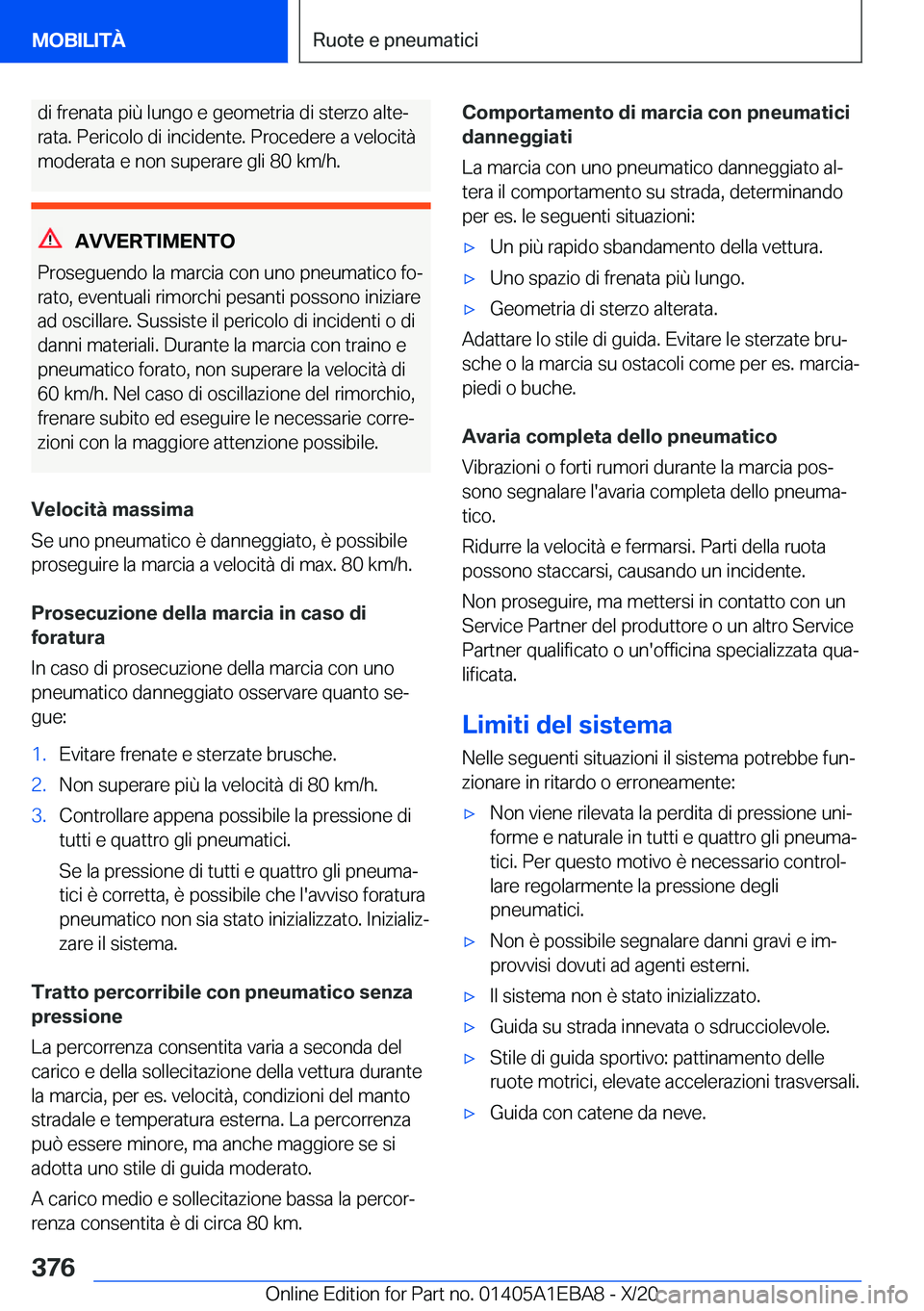 BMW 3 SERIES 2021  Libretti Di Uso E manutenzione (in Italian) �d�i��f�r�e�n�a�t�a��p�i�