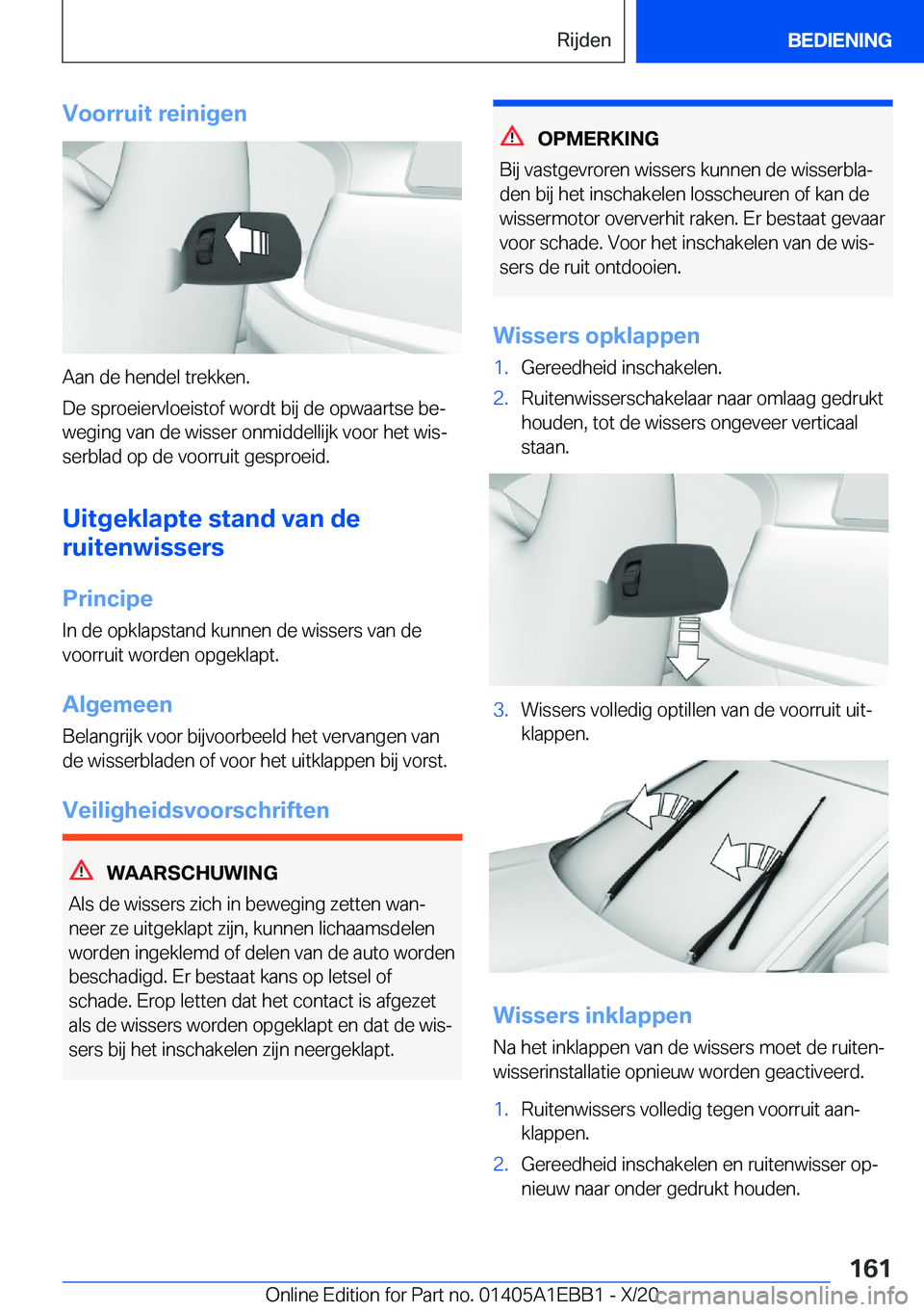 BMW 3 SERIES 2021  Instructieboekjes (in Dutch) �V�o�o�r�r�u�i�t��r�e�i�n�i�g�e�n
�A�a�n��d�e��h�e�n�d�e�l��t�r�e�k�k�e�n�.
�D�e��s�p�r�o�e�i�e�r�v�l�o�e�i�s�t�o�f��w�o�r�d�t��b�i�j��d�e��o�p�w�a�a�r�t�s�e��b�ej
�w�e�g�i�n�g��v�a�n��d�