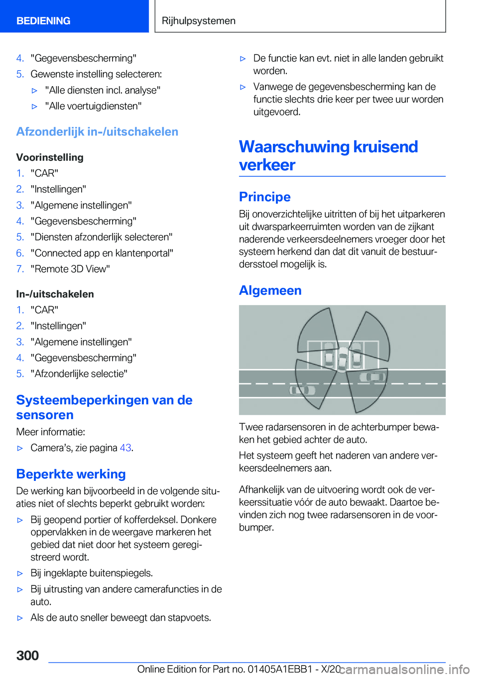 BMW 3 SERIES 2021  Instructieboekjes (in Dutch) �4�.��G�e�g�e�v�e�n�s�b�e�s�c�h�e�r�m�i�n�g��5�.�G�e�w�e�n�s�t�e��i�n�s�t�e�l�l�i�n�g��s�e�l�e�c�t�e�r�e�n�:'x��A�l�l�e��d�i�e�n�s�t�e�n��i�n�c�l�.��a�n�a�l�y�s�e�'x��A�l�l�e��v�o�e