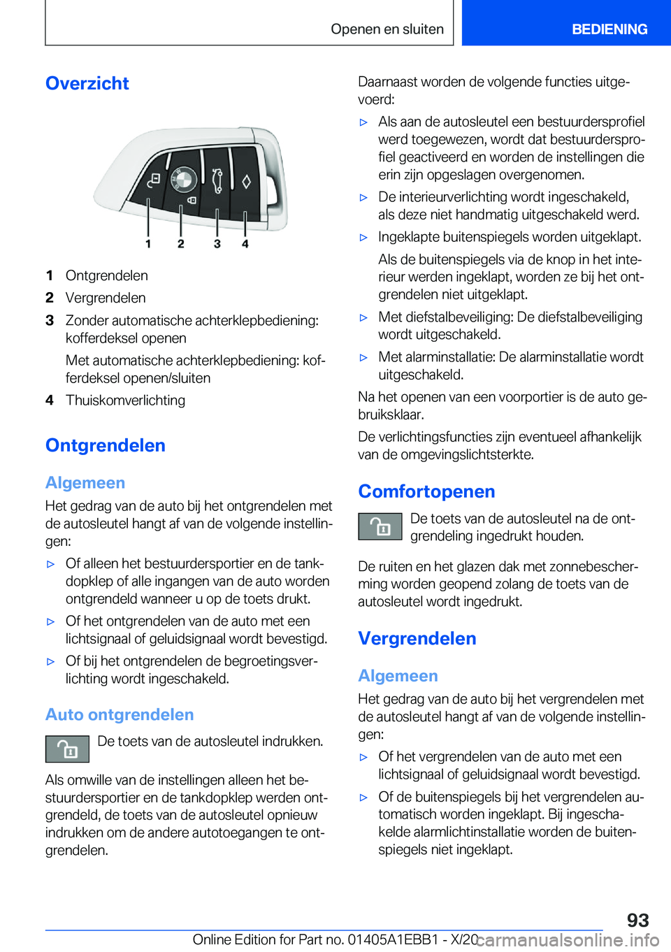 BMW 3 SERIES 2021  Instructieboekjes (in Dutch) �O�v�e�r�z�i�c�h�t�1�O�n�t�g�r�e�n�d�e�l�e�n�2�V�e�r�g�r�e�n�d�e�l�e�n�3�Z�o�n�d�e�r��a�u�t�o�m�a�t�i�s�c�h�e��a�c�h�t�e�r�k�l�e�p�b�e�d�i�e�n�i�n�g�:�k�o�f�f�e�r�d�e�k�s�e�l��o�p�e�n�e�n
�M�e�t��