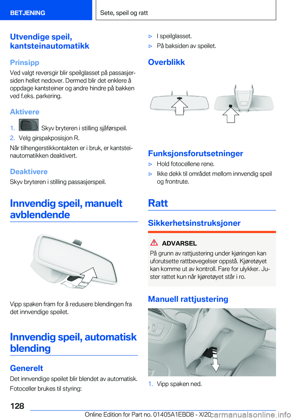 BMW 3 SERIES 2021  InstruksjonsbØker (in Norwegian) �U�t�v�e�n�d�i�g�e��s�p�e�i�l�,
�k�a�n�t�s�t�e�i�n�a�u�t�o�m�a�t�i�k�k
�P�r�i�n�s�i�p�p
�V�e�d��v�a�l�g�t��r�e�v�e�r�s�g�i�r��b�l�i�r��s�p�e�i�l�g�l�a�s�s�e�t��p�å��p�a�s�s�a�s�j�e�rj
�s�i�d�