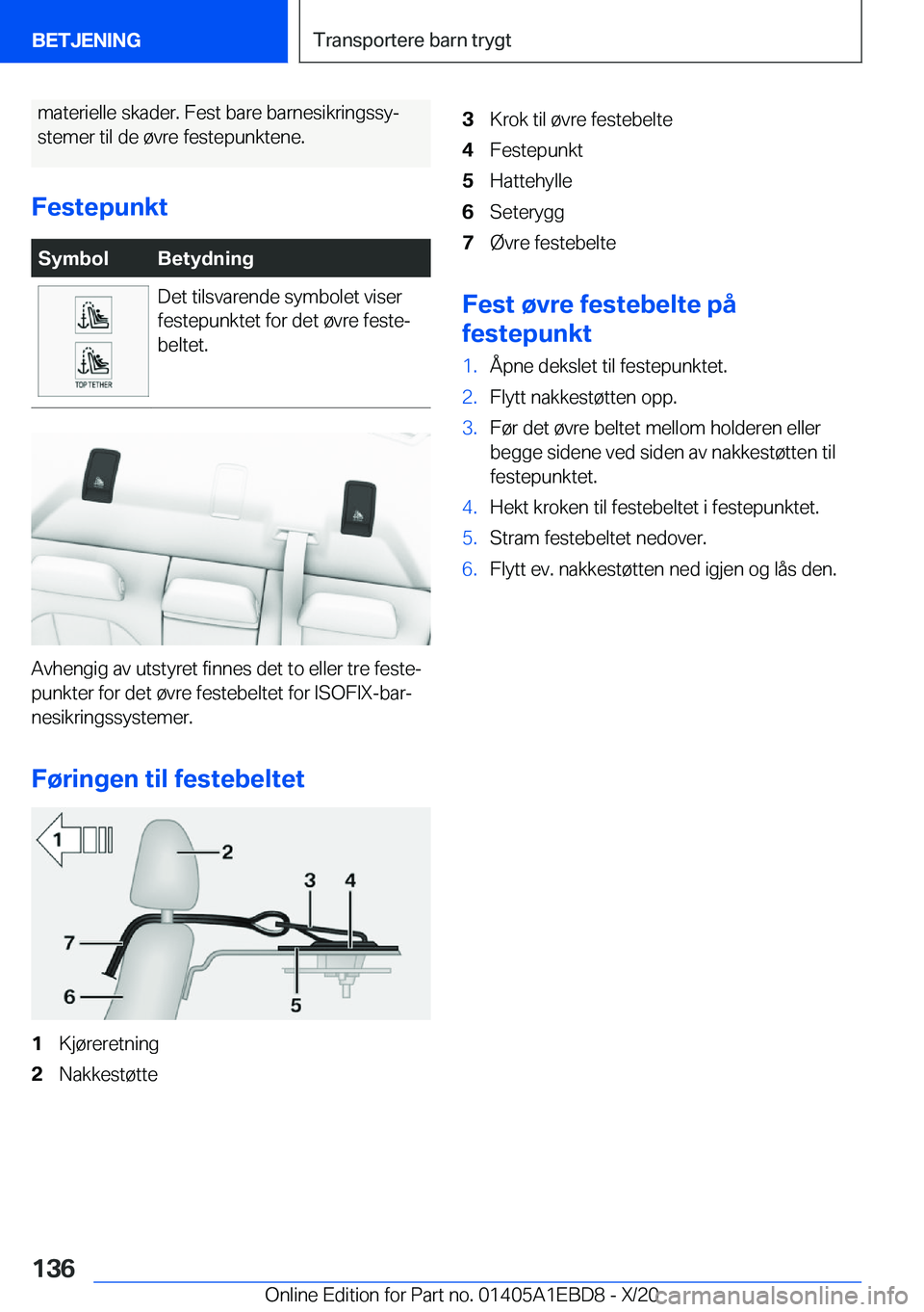 BMW 3 SERIES 2021  InstruksjonsbØker (in Norwegian) �m�a�t�e�r�i�e�l�l�e��s�k�a�d�e�r�.��F�e�s�t��b�a�r�e��b�a�r�n�e�s�i�k�r�i�n�g�s�s�yj�s�t�e�m�e�r��t�i�l��d�e��